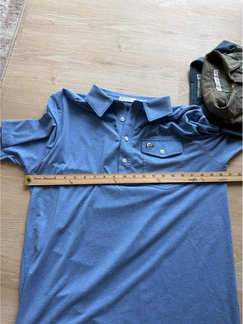 Criquet Golf Austin Tx Bundle of (3) Pima Cotton Polo Short Sleeve Size Medium - Picture 4 of 5